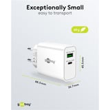 goobay USB-C PD GaN Dual Hurtigoplader 30 W, wh Hvid