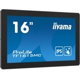 iiyama ProLite TF1615MC-B1 computerskærm 39,6 cm (15.6") 1920 x 1080 pixel Fuld HD Berøringsskærm Sort, LED-skærm Sort, 39,6 cm (15.6"), 1920 x 1080 pixel, Fuld HD, 25 ms, Sort