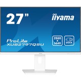 iiyama ProLite XUB2797QSU-W2 computerskærm 68,6 cm (27") 2560 x 1440 pixel Quad HD LED Hvid, LED-skærm hvid (mat), 68,6 cm (27"), 2560 x 1440 pixel, Quad HD, LED, 1 ms, Hvid