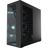 ARCTIC Xtender (Mirror Black) Midi Tower Sort, Towerkabinet Sort, Midi Tower, PC, Sort, EATX, Metal, Hærdet glas, Spil