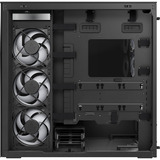 ARCTIC Xtender (Mirror Black) Midi Tower Sort, Towerkabinet Sort, Midi Tower, PC, Sort, EATX, Metal, Hærdet glas, Spil