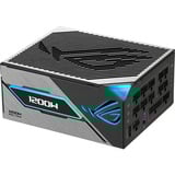ASUS ROG -THOR-1200P3-GAMING enhed til strømforsyning 1200 W 20+4 pin ATX ATX Sort, PC strømforsyning Sort, 1200 W, 100 - 240 V, Aktiv, 125 W, 1200 W, 125 W