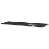 Apple Magic Keyboard tastatur USB + Bluetooth QWERTY Engelsk Sølv, Sort Sølv/Sort, Layout i Storbritannien, Fuld størrelse (100 %), USB + Bluetooth, QWERTY, Sølv, Sort