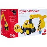 BIG Power-Worker Digger + Figurine, Spil køretøj Gul/grå, Digger, 2 År, Gul