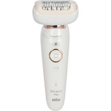 Braun Silk-épil 9 9-006 Flex 40 pincetter Hvid, Epilator Hvid/Guld, Hvid, 40 pincetter, MicroGrip, Epilering, Barbering, SensoSmart, 0,5 mm
