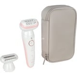 Braun Silk-épil 9 9-030 40 pincetter Hvid, Epilator Hvid/Pink, Hvid, 40 pincetter, MicroGrip, Epilering, Barbering, Vekselstrøm/batteri, 100 - 240 V