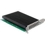 DeLOCK PCIe 5.0 x16 kort > 4x int. M.2 NVMe + kølelegeme, Interface card 