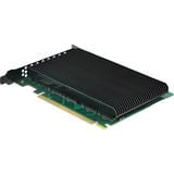 DeLOCK PCIe 5.0 x16 kort > 4x int. M.2 NVMe + kølelegeme, Interface card 