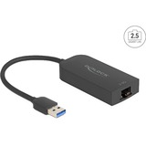 DeLOCK USB Type-A adapter til 2,5 Gigabit, Netværkskort Sort