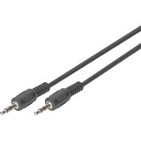 Digitus Audio-tilslutningskabel 3,5 mm jack, stereo Sort