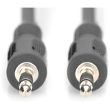 Digitus Audio-tilslutningskabel 3,5 mm jack, stereo Sort