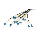Digitus Universelt breakout-kabel i fiberoptik, duplex, LC/UPC stik, singlemode OS2 Sort