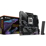GIGABYTE B840M AORUS ELITE WIFI6E AMD B840 Sokkel AM5 micro ATX, Bundkort Sort/Sølv, AMD, Sokkel AM5, AMD Ryzen 7000 Series, AMD Ryzen 8000 Series, AMD Ryzen 9000 Series, Sokkel AM5, DDR5-SDRAM, 256 GB