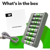 GP Batteries GPRCKCHE821389, Oplader grå