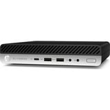 HP EliteDesk 800 G4 DM renoveret, Mini-PC Sort/Sølv