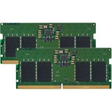 Kingston ValueRAM KVR48S40BS6K2-16 hukommelsesmodul 16 GB 2 x 8 GB DDR5 4800 Mhz Grøn, 16 GB, 2 x 8 GB, DDR5, 4800 Mhz, 262-pin SO-DIMM