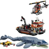 LEGO Jurassic World Mosasaur-angreb på båden, Bygge legetøj 