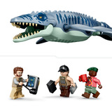 LEGO Jurassic World Mosasaur-angreb på båden, Bygge legetøj Byggesæt, 7 År, Plast, 703 stk, 1,07 kg
