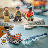 LEGO Jurassic World Mosasaur-angreb på båden, Bygge legetøj Byggesæt, 7 År, Plast, 703 stk, 1,07 kg