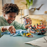 LEGO Jurassic World Mosasaur-angreb på båden, Bygge legetøj Byggesæt, 7 År, Plast, 703 stk, 1,07 kg