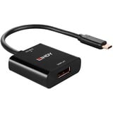 Lindy 43269 USB grafisk adapter 3840 x 2160 pixel Sort, Konverter Sort, USB Type-C, Udgang DisplayPort, 3840 x 2160 pixel