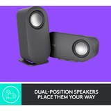 Logitech Z407 40 W Grafit 2.1 kanaler, PC-højttaler Sort, 2.1 kanaler, 40 W, Universel, Grafit, 80 W, Trådløs