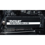 Patriot P400 M.2 1000 GB PCI Express 4.0 NVMe, Solid state-drev Sort/Hvid, 1000 GB, M.2