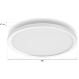 Philips Hue Hue White & Color Ambiance Surimu rund panel lampe, LED lys Hvid