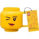 Room Copenhagen LEGO Keramikkop Winking Girl, stor, Cup Gul