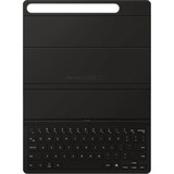SAMSUNG EF-DX720 QWERTZ Tysk Pogo Pin Sort, Tablet Cover Sort, DE-layout, QWERTZ, Tysk, Touchpad, Samsung, Galaxy Tab S9, Galaxy Tab S9 FE, Sort