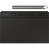 SAMSUNG EF-DX720 QWERTZ Tysk Pogo Pin Sort, Tablet Cover Sort, DE-layout, QWERTZ, Tysk, Touchpad, Samsung, Galaxy Tab S9, Galaxy Tab S9 FE, Sort