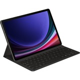 SAMSUNG EF-DX720 QWERTZ Tysk Pogo Pin Sort, Tablet Cover Sort, DE-layout, QWERTZ, Tysk, Touchpad, Samsung, Galaxy Tab S9, Galaxy Tab S9 FE, Sort