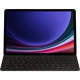 SAMSUNG EF-DX720 QWERTZ Tysk Pogo Pin Sort, Tablet Cover Sort, DE-layout, QWERTZ, Tysk, Touchpad, Samsung, Galaxy Tab S9, Galaxy Tab S9 FE, Sort