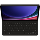 SAMSUNG EF-DX720 QWERTZ Tysk Pogo Pin Sort, Tablet Cover Sort, DE-layout, QWERTZ, Tysk, Touchpad, Samsung, Galaxy Tab S9, Galaxy Tab S9 FE, Sort