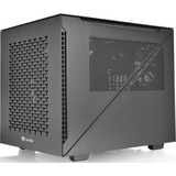 Thermaltake Divider 200 TG Air Micro Micro Tower Sort, Towerkabinet Sort, Micro Tower, PC, Sort, SPCC, Hærdet glas, Spil, Blå, Grøn, Rød