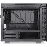 Thermaltake Divider 200 TG Air Micro Micro Tower Sort, Towerkabinet Sort, Micro Tower, PC, Sort, SPCC, Hærdet glas, Spil, Blå, Grøn, Rød