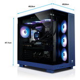 Thermaltake FTW V380XL 9070XT, Gaming PC Violet/gennemsigtig