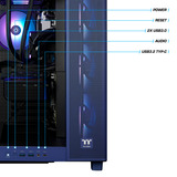 Thermaltake FTW V380XL 9070XT, Gaming PC Violet/gennemsigtig