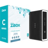 ZOTAC ZBOX-CI649NANO-BE, Barebone Sort/Hvid
