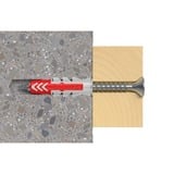 fischer Rawlplug DUOPOWER 8x40 BigBox, Dyvel Lys grå/Rød