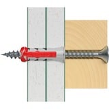 fischer Rawlplug DUOPOWER 8x40 BigBox, Dyvel Lys grå/Rød