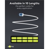 goobay Ultrafleksibelt Cat.6a patchkabel slim, U/UTP Hvid