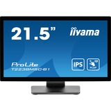 iiyama ProLite T2238MSC-B1 computerskærm 54,6 cm (21.5") 1920 x 1080 pixel Fuld HD LED Berøringsskærm Sort, LED-skærm Sort (mat), 54,6 cm (21.5"), 1920 x 1080 pixel, Fuld HD, LED, 5 ms, Sort