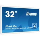 iiyama ProLite TF3239MSC-W1AG computerskærm 80 cm (31.5") 1920 x 1080 pixel Fuld HD LED Berøringsskærm Multibruger Hvid, Offentlig visning Hvid, 80 cm (31.5"), 1920 x 1080 pixel, Fuld HD, LED, 8 ms, Hvid