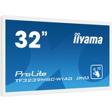 iiyama ProLite TF3239MSC-W1AG computerskærm 80 cm (31.5") 1920 x 1080 pixel Fuld HD LED Berøringsskærm Multibruger Hvid, Offentlig visning Hvid, 80 cm (31.5"), 1920 x 1080 pixel, Fuld HD, LED, 8 ms, Hvid