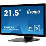 iiyama T2238MSC-B1, LED-skærm Sort (mat)