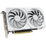 ASUS Dual -RX9060XT-16G-WHITE AMD Radeon RX 9060 XT 16 GB GDDR6, Grafikkort Hvid, Radeon RX 9060 XT, 16 GB, GDDR6, PCI Express 5.0, 2 blæser(e)