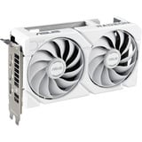 ASUS Dual -RX9060XT-16G-WHITE AMD Radeon RX 9060 XT 16 GB GDDR6, Grafikkort Hvid, Radeon RX 9060 XT, 16 GB, GDDR6, PCI Express 5.0, 2 blæser(e)