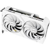 ASUS Dual -RX9060XT-16G-WHITE AMD Radeon RX 9060 XT 16 GB GDDR6, Grafikkort Hvid, Radeon RX 9060 XT, 16 GB, GDDR6, PCI Express 5.0, 2 blæser(e)