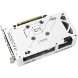 ASUS Dual -RX9060XT-16G-WHITE AMD Radeon RX 9060 XT 16 GB GDDR6, Grafikkort Hvid, Radeon RX 9060 XT, 16 GB, GDDR6, PCI Express 5.0, 2 blæser(e)